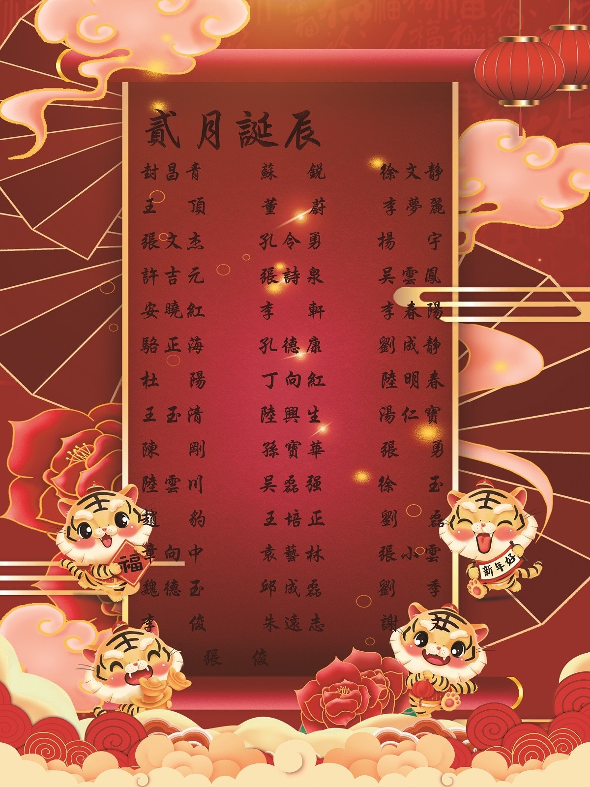 【生日祝?！抗ё?2月生日的員工生日快樂！